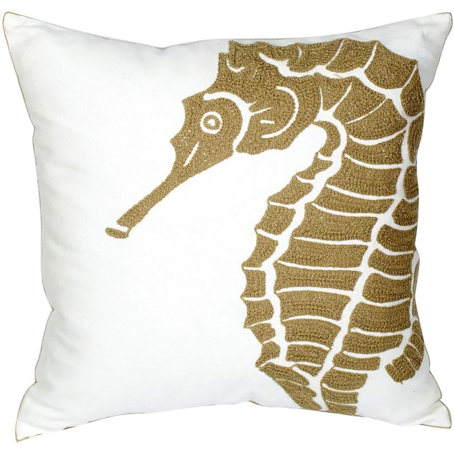 Nautical Decor Pillow Cover - Seahorse